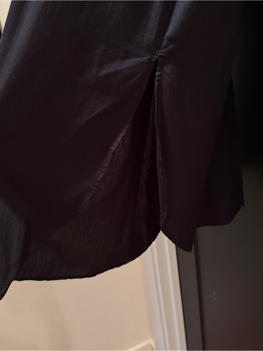 Anthropologie Maeve Oversized Black Button-Down Shirt - Picture 11 of 13